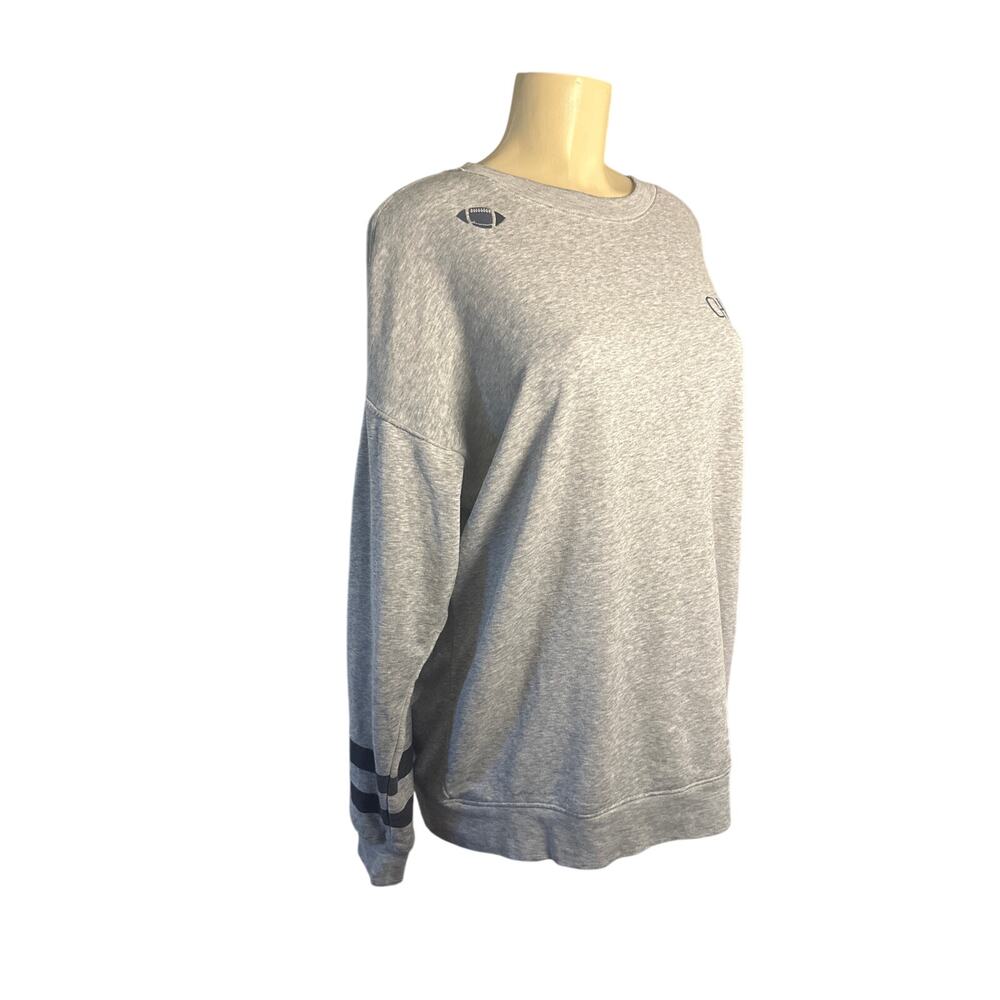 Women M Wildfox Gray Pullover Sweatshirt Game Day Champagne Champs Football